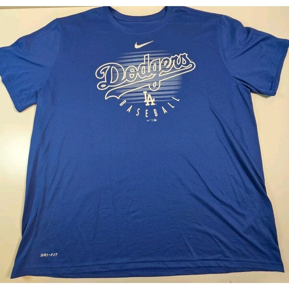 Nike Dri Fit Los Angeles Dodgers T Shirt Size L 14/16